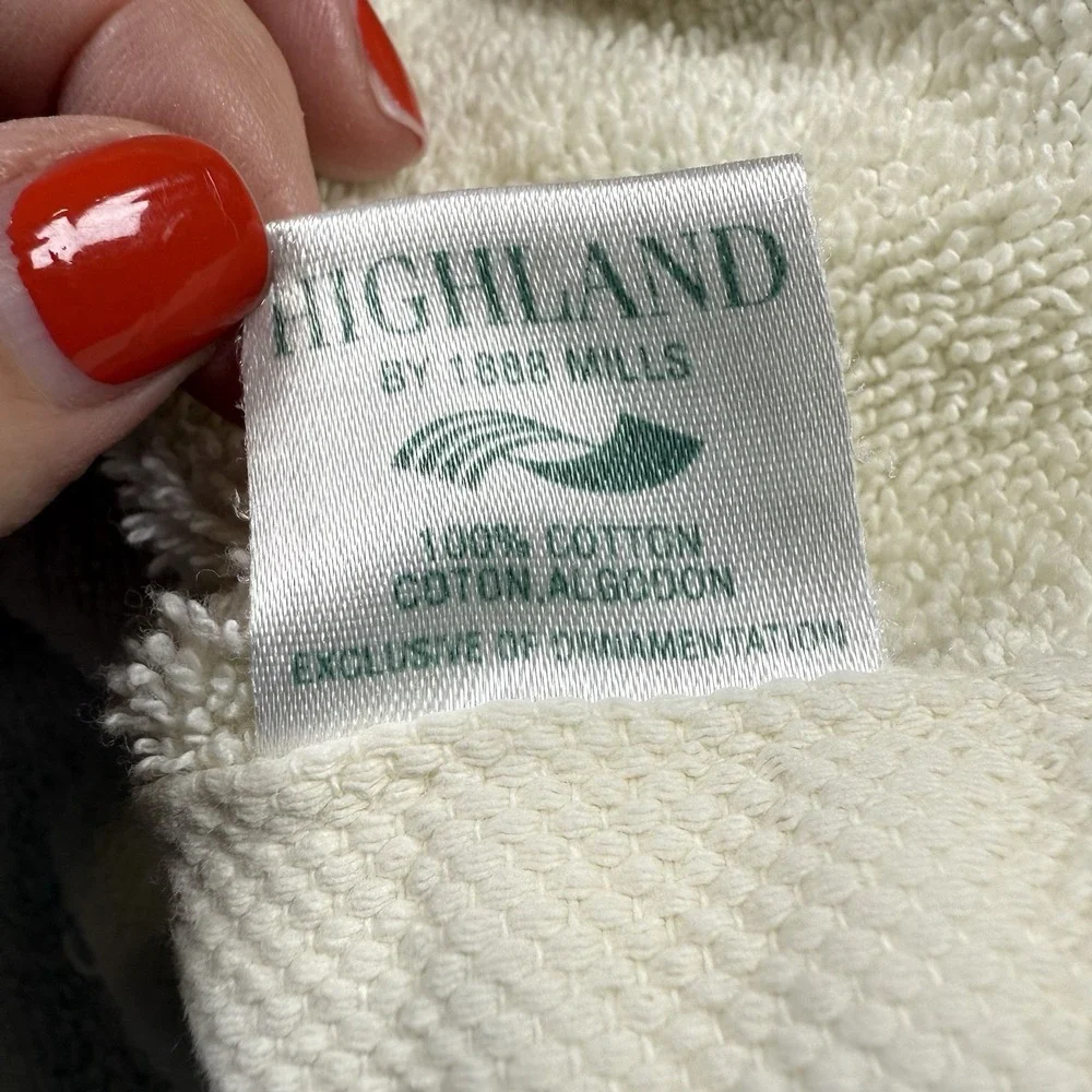 Vtg 1888 Mills Highlands Christmas Towels Set‎ Holly 5 pc Cotton Decorative USA
